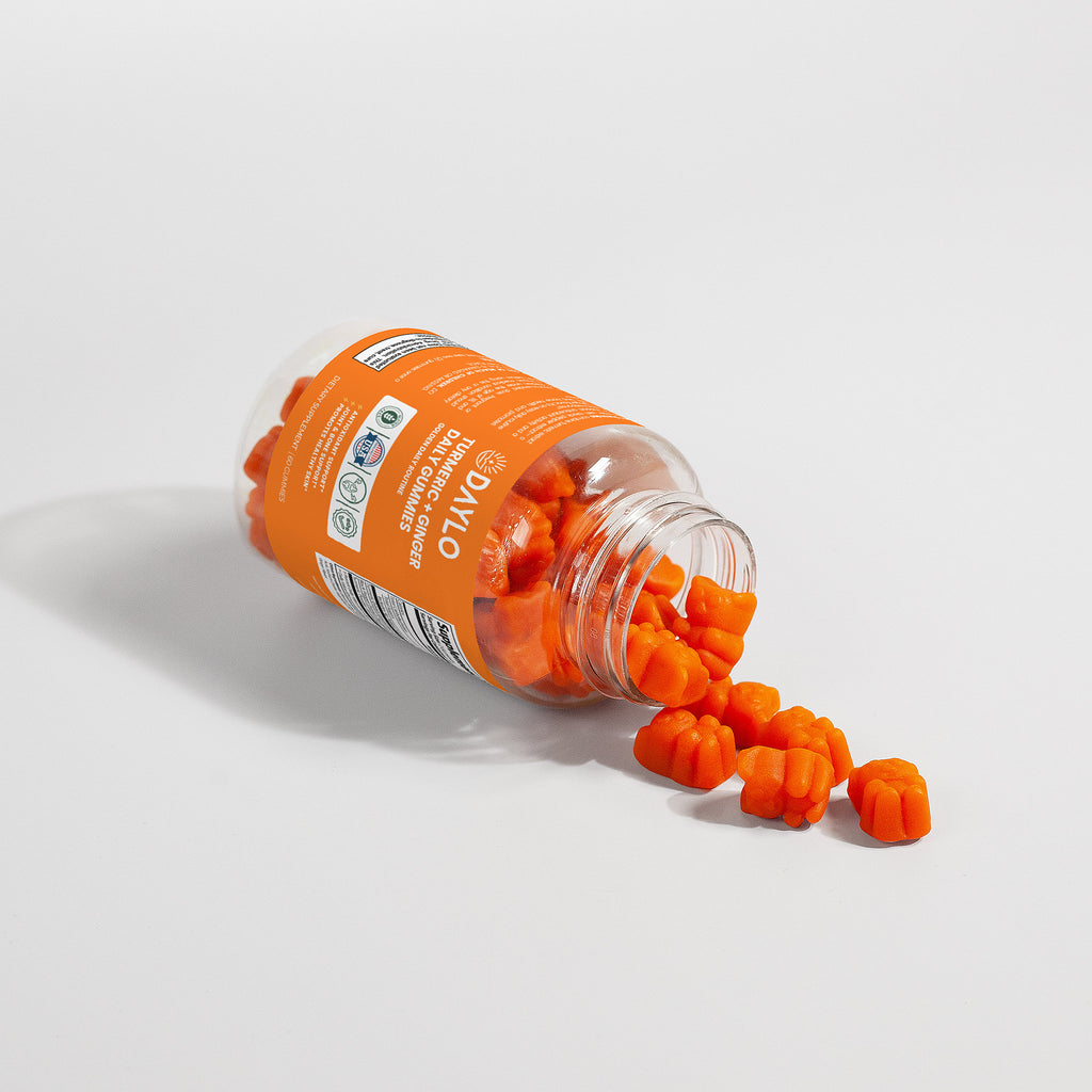DAYLO Turmeric + Ginger Gummies (High Absorption with Black Pepper)