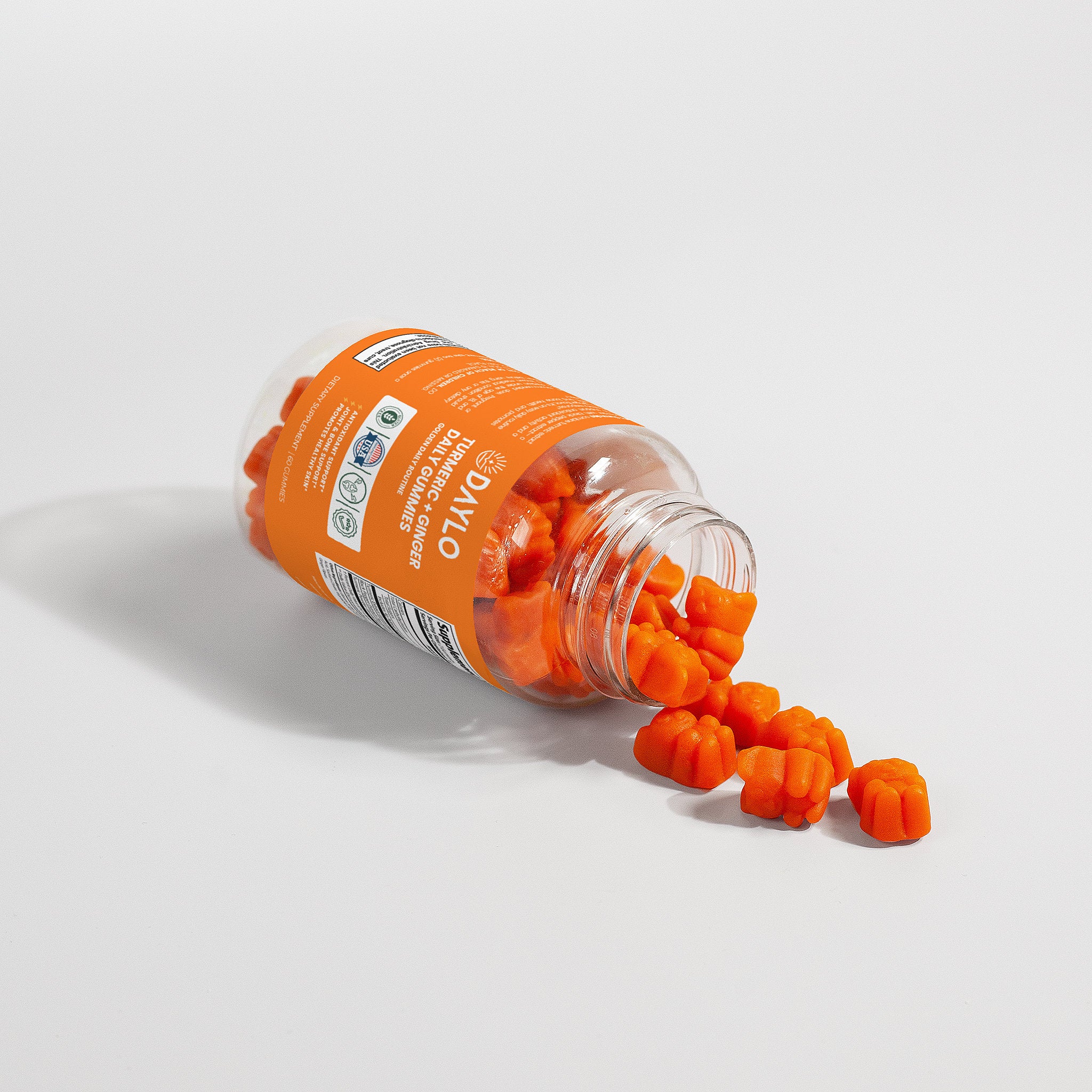 DAYLO Turmeric + Ginger Gummies (High Absorption with Black Pepper)