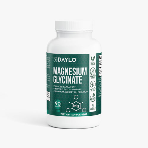 DAYLO Magnesium Glycinate supplement bottle front label