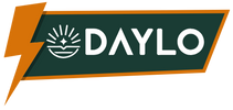 Daylo logo with a green and orange design on a white background